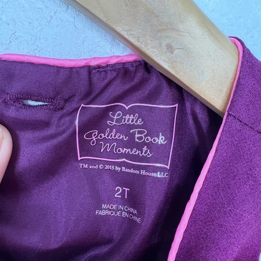 Little Golden Book Moments Girls‎ Purple Kitten Print Dress 2T Toddler